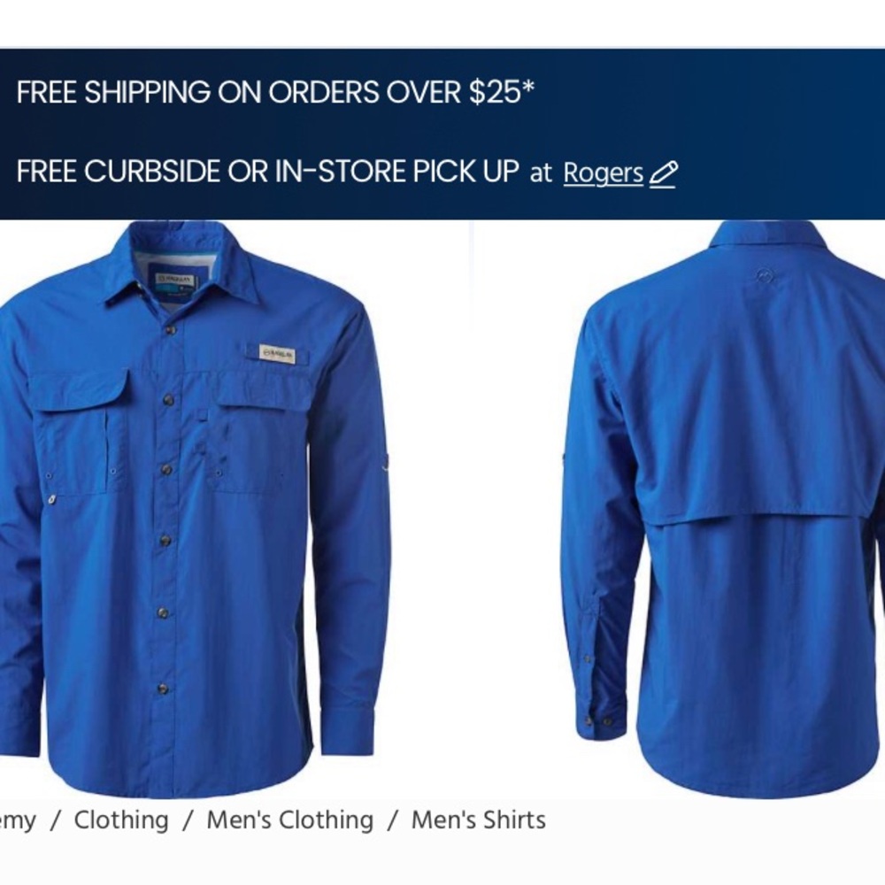 Mens Magellan fishing shirt
